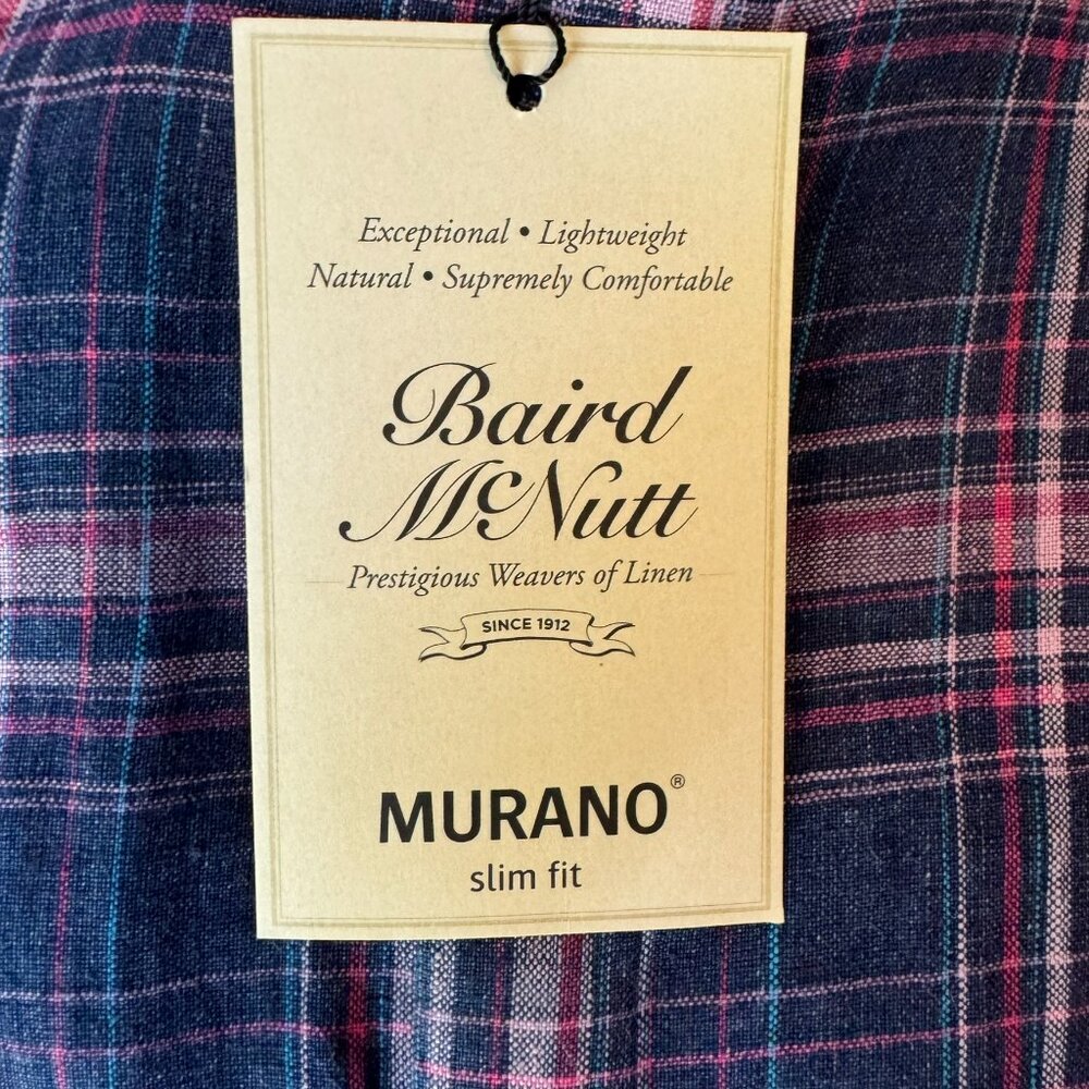 Murano Pink & Navy Plaid Button-Down Shirt - Picture 10 of 10